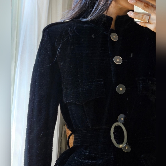 CHANEL velvet black coat - Picture 15 of 16